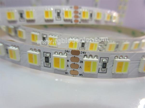 le câble dimmable de couleur blanche de 5050wwa 1800-7000K a mené la bande