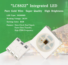 Chine Vendez 6 la puce en gros de l'intense luminosité SK9822 APA102C 5050 RVB LED de Sanan de goupille fournisseur
